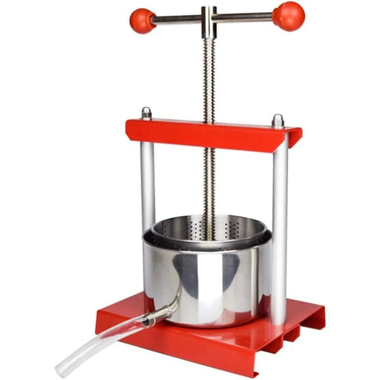 MixNJuice Manual Fruit & Wine Press – 1.6 Gal Stainless Steel