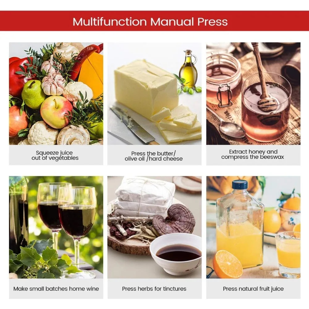 MixNJuice Manual Fruit & Wine Press – 1.6 Gal Stainless Steel